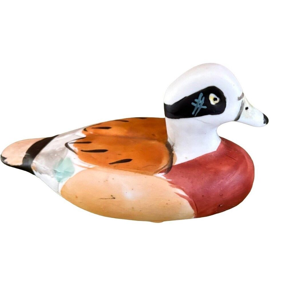 Vintage Frankel Duck Bird Made In Taiwan Hand Painted - 5in